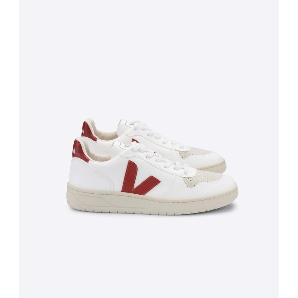 Veja V-10 CWL Joggesko Dame White/Red | NO 638NWY